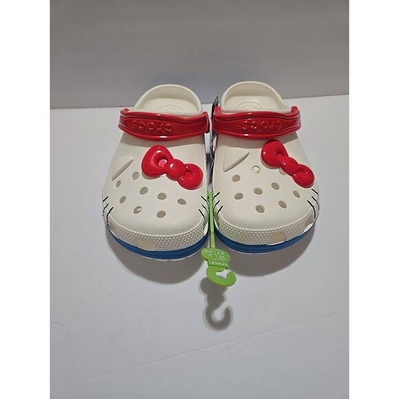 Crocs X Hello Kitty Classic Clog 50th Anniversary 2024 Size W 8 M 6 - Brand NEW - Picture 1 of 11